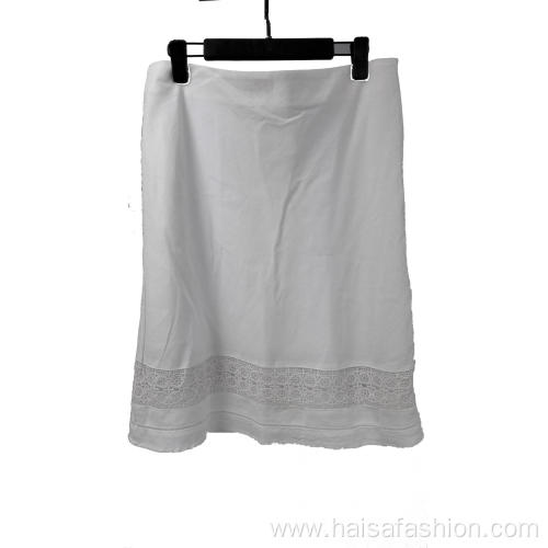 White Color Skirt For Ladies